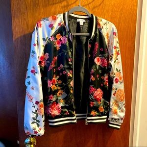 Floral Bomber Jacket